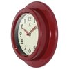Infinity Instruments Retro Escape 9.75 in. Wall Clock - Red 20305RD-4543